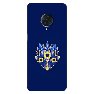 Чохол з картинкою (Патріотичний ГЕРБ) на Vivo Nex 3 (Герб в квітах)