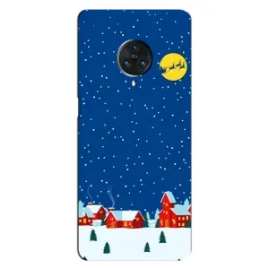 Силіконовий бампер на різдво для Vivo Nex 3 (Місто в снігу)