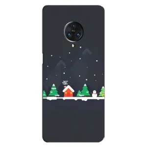 Силіконовий бампер на різдво для Vivo Nex 3 (Місто зимове)