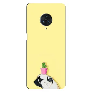 Бампер для Vivo Nex 3 с картинкой "Песики" (Кактус на голове)