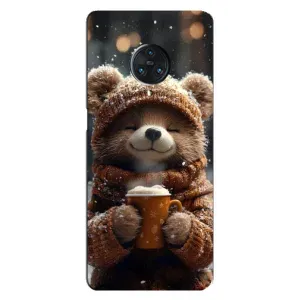 Печатный чехол «Зверята с кофе» для Vivo Nex 3 (Медвежонок с кофе)