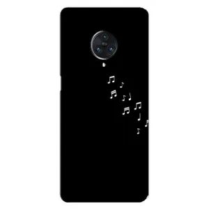 Чохол з картинками на чорному фоні для Vivo Nex 3 (Ноти)