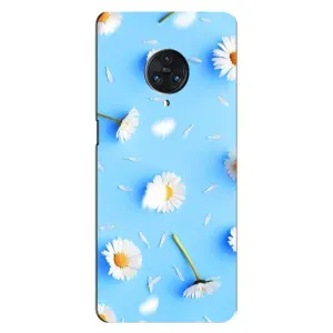 Чохол з Квітами для Vivo Nex 3 (ромашки на блакитному)