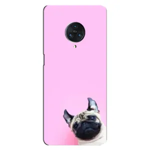 Бампер для Vivo Nex 3 с картинкой "Песики" (Собака на розовом)