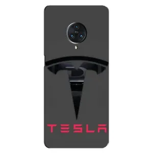 Силіконовий бампер з картинкою машини на Vivo Nex 3 (Logo TESLA)