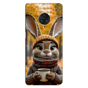 Печатный чехол «Зверята с кофе» для Vivo Nex 3 (Зайчик с кофе)