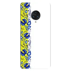 Силиконовый Чехол на Vivo Nex 3 с картинкой Вышиванки (Желто-синяя вышиванка)