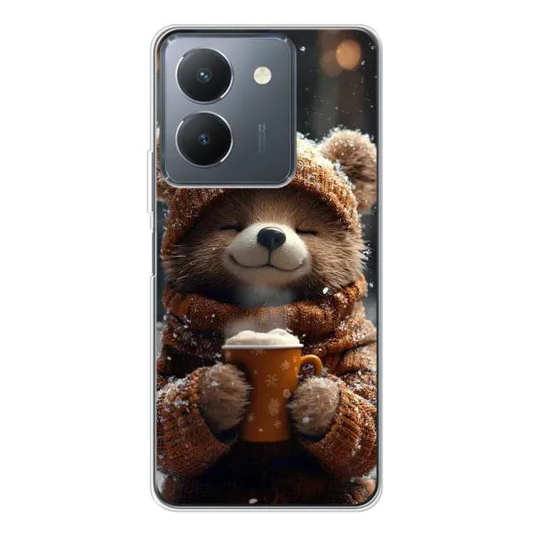 Чехол с рисунком «Медвежонок с кофе» для Vivo S30 Pro Mini Чехол с рисунком «Медвежонок с кофе» для Vivo S30 Pro Mini