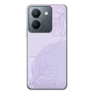 Чохол квітковий дизайн для Vivo S30 Pro Mini (Монстера фіолетова)