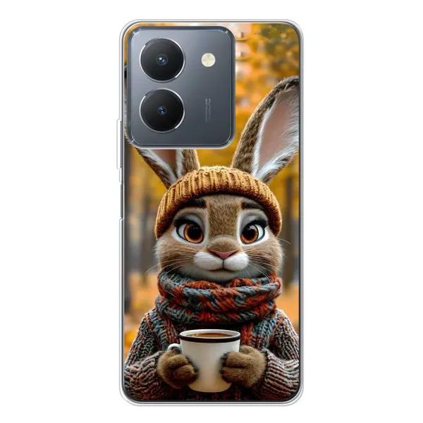 Чехол с рисунком «Зайчик с кофе» для Vivo S30 Pro Mini Чехол с рисунком «Зайчик с кофе» для Vivo S30 Pro Mini