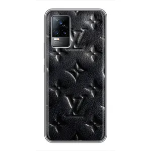 Текстурный Чехол Louis Vuitton для Виво С9 (Черный ЛВ)