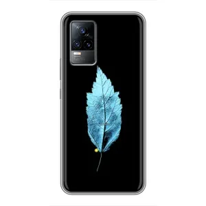 Чехол с картинками на черном фоне для Vivo S9 (Листочек)