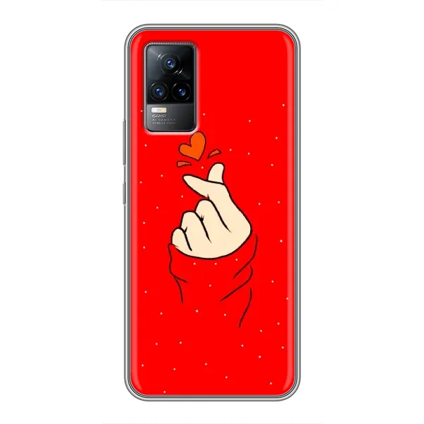 Чохол з малюнком «Сердечко на червоному» для Vivo S9 Чохол з малюнком «Сердечко на червоному» для Vivo S9