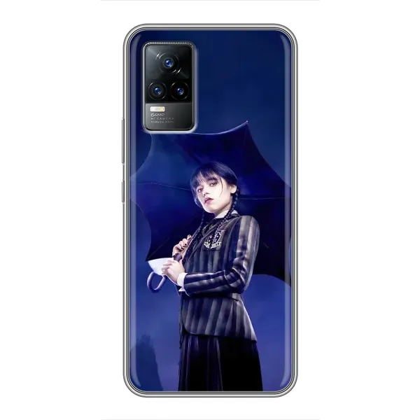 Чехол с рисунком «Уэнсдей с зонтом» для Vivo S9 Чехол с рисунком «Уэнсдей с зонтом» для Vivo S9