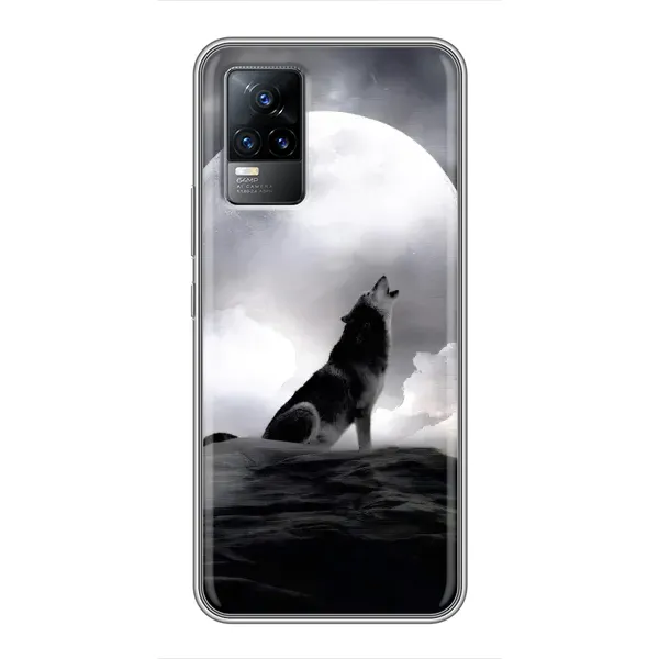 Чехол с рисунком «Волк и луна» для Vivo S9 Чехол с рисунком «Волк и луна» для Vivo S9