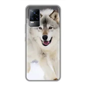 Чехол с Волком на Vivo S9 (Волк на снегу)