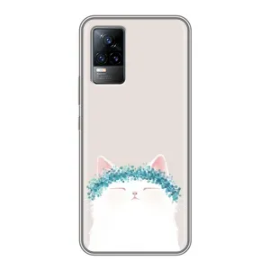 Чехол на тематику: Коты для Vivo S9e (Белый котик)