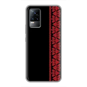 Силиконовый Чехол на Vivo S9e (Красная Вышиванка)