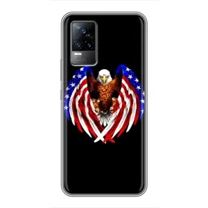 Чехол Флаг USA для Vivo S9e (Крылья США)