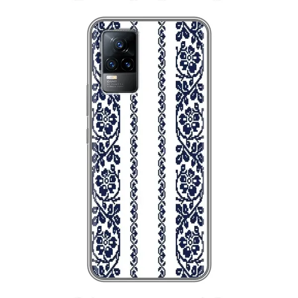 Чехол с рисунком «Синяя вышиванка» для Vivo S9e Чехол с рисунком «Синяя вышиванка» для Vivo S9e
