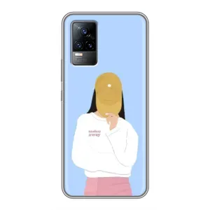 Силиконовый Чехол на Vivo S9e с картинкой Стильных Девушек (Желтая кепка)