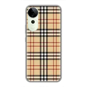 Чехол с Брендами одежды на Виво Т3 Ультра (Burberry стиль)