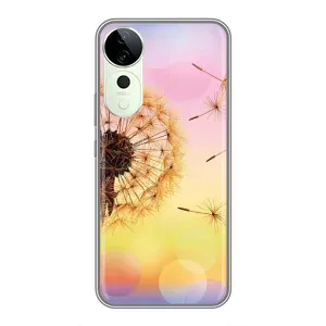 Силиконовый Чехол с одуванчиками на Vivo T3 Ultra (Цветок-одуванчик)
