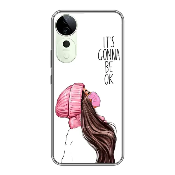 Чехол с рисунком «Девушка в маске» для Vivo T3 Ultra Чехол с рисунком «Девушка в маске» для Vivo T3 Ultra
