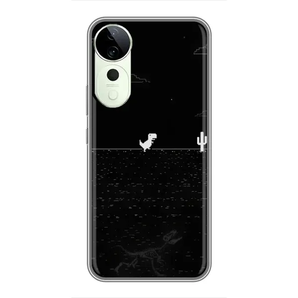 Чехол с рисунком «Динозаврик» для Vivo T3 Ultra Чехол с рисунком «Динозаврик» для Vivo T3 Ultra