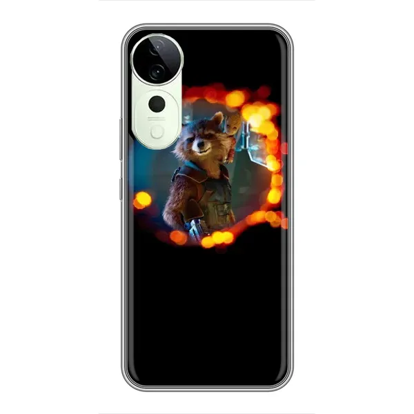 Чехол с рисунком «Енот Ракета» для Vivo T3 Ultra Чехол с рисунком «Енот Ракета» для Vivo T3 Ultra