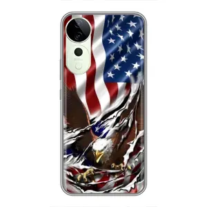 Чехол Флаг USA для Vivo T3 Ultra (Флаг USA)