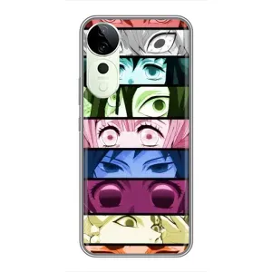 Силиконовые чехлы с глазами Anime для Виво Т3 Ультра (Глаза Хашира)
