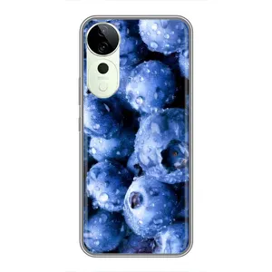 Чехол с изображением вкусной еды для Vivo T3 Ultra (Голубика)