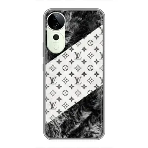 Чехол Стиль Louis Vuitton на Vivo T3 Ultra (LV на белом)