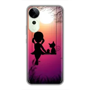 Девчачий Чехол для Vivo T3 Ultra (На качели)