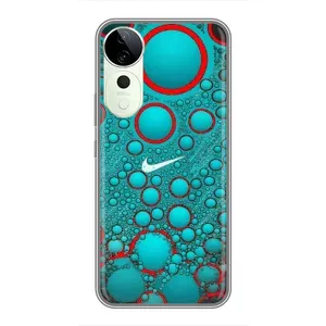 Силиконовый Чехол на Vivo T3 Ultra с картинкой Nike (Найк зеленый)