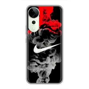 Силиконовый Чехол на Vivo T3 Ultra с картинкой Nike (Nike дым)