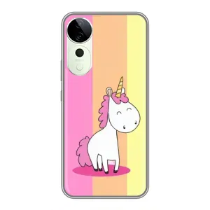 Чехол Unicorn на Vivo T3 Ultra (Радужный Единорог)