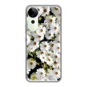 Чехол с ромашками на Vivo T3 Ultra (Рамка в ромашках)