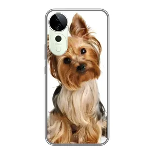 Чехол (ТПУ) Милые собачки для Vivo T3 Ultra (Собака Терьер)