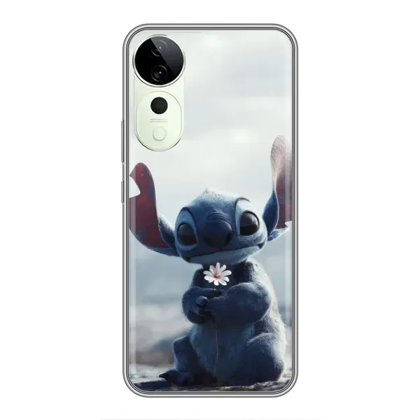 Чехол с рисунком «Стич с цветочком» для Vivo T4 Pro Чехол с рисунком «Стич с цветочком» для Vivo T4 Pro