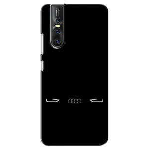 Силиконовый бампер с картинкой машины на Vivo V15 Pro (Силует Audi)