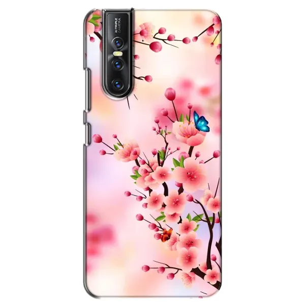 Чехол с рисунком «Бабочки на сакуре» для Vivo V15 Pro Чехол с рисунком «Бабочки на сакуре» для Vivo V15 Pro