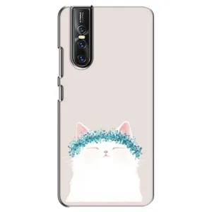 Чохол на тематику: Коти для Vivo V15 Pro (Білий котик)