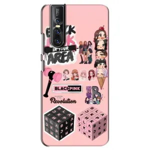 Чехлы с картинкой для Vivo V15 Pro (BLACK PINK коллаж)