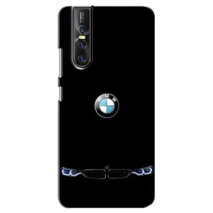 Силиконовый бампер с картинкой машины на Vivo V15 Pro (Черный BMW)