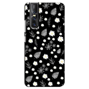 Чохли з тематикою "КВІТИ" на Vivo V15 Pro (цвітіння на чорному)