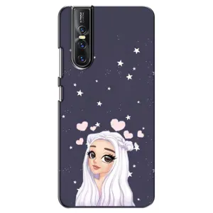 Чохол Стильні дівчата на Vivo V15 Pro (Дівчина та серця)