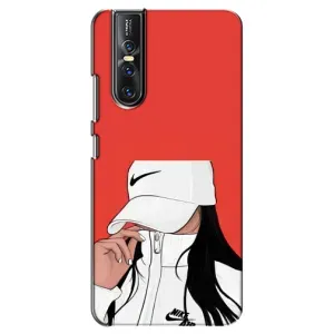 Силіконовый Чохол на Vivo V15 Pro з картинкой Модных девушек (Дівчина Nike)