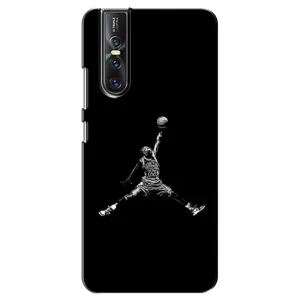 Силиконовый Чехол Nike Air Jordan на Виво В15 Про (Джордан)